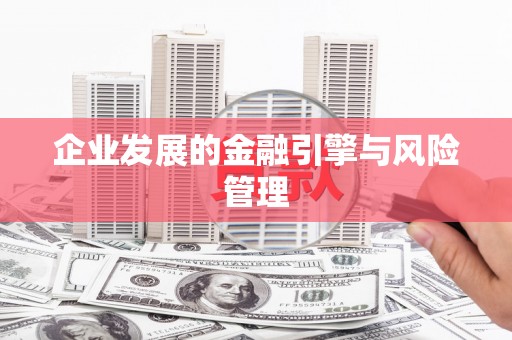 西海岸企业发展的金融引擎与风险管理