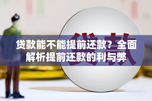西海岸贷款能不能提前还款？全面解析提前还款的利与弊