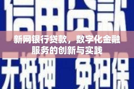 西海岸新网银行贷款，数字化金融服务的创新与实践
