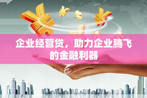 西海岸企业经营贷，助力企业腾飞的金融利器