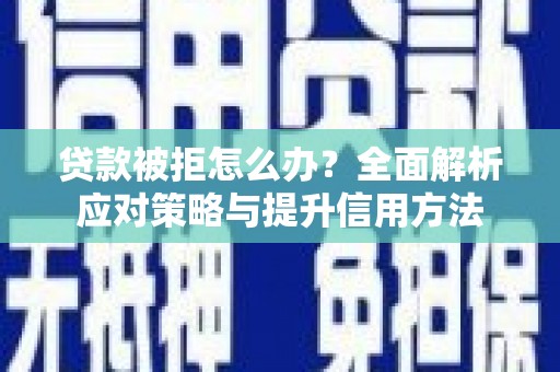 西海岸贷款被拒怎么办？全面解析应对策略与提升信用方法