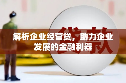 西海岸解析企业经营贷，助力企业发展的金融利器
