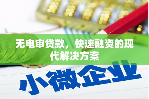 西海岸无电审贷款，快速融资的现代解决方案