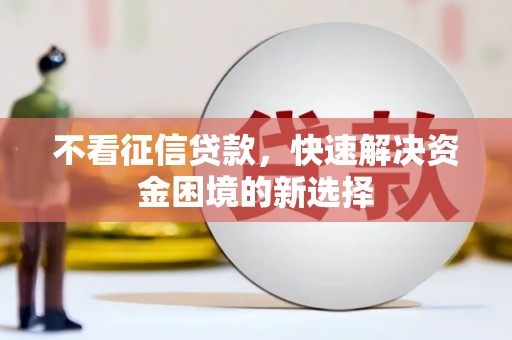 西海岸不看征信贷款，快速解决资金困境的新选择