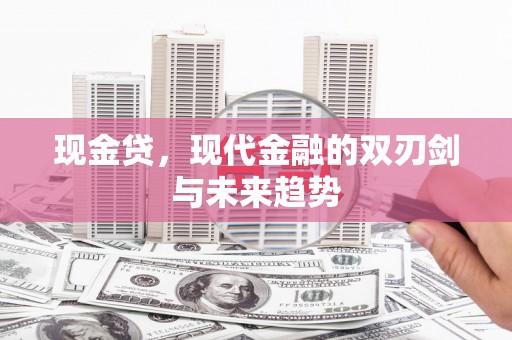 西海岸现金贷，现代金融的双刃剑与未来趋势