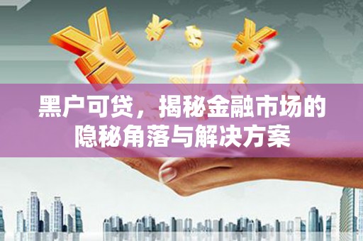 西海岸黑户可贷，揭秘金融市场的隐秘角落与解决方案
