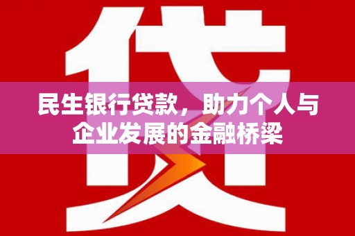 西海岸民生银行贷款，助力个人与企业发展的金融桥梁