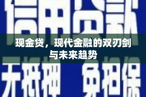 西海岸现金贷，现代金融的双刃剑与未来趋势