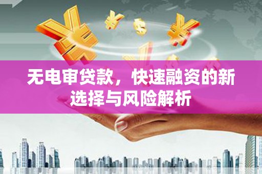 西海岸无电审贷款，快速融资的新选择与风险解析