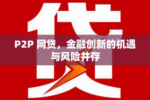 西海岸P2P 网贷，金融创新的机遇与风险并存