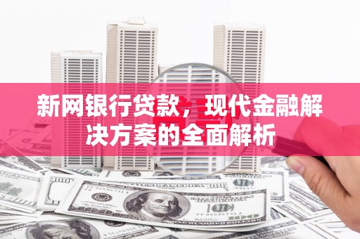 西海岸新网银行贷款，现代金融解决方案的全面解析