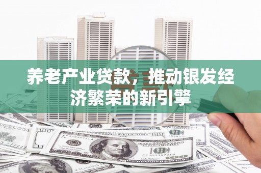 西海岸养老产业贷款，推动银发经济繁荣的新引擎