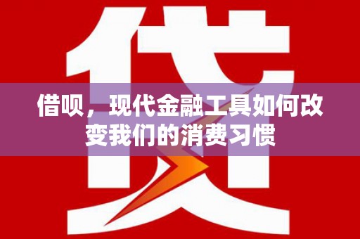 西海岸借呗，现代金融工具如何改变我们的消费习惯