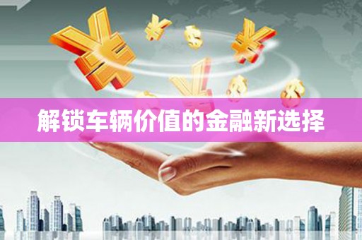 西海岸解锁车辆价值的金融新选择