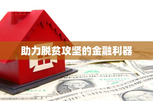 西海岸助力脱贫攻坚的金融利器