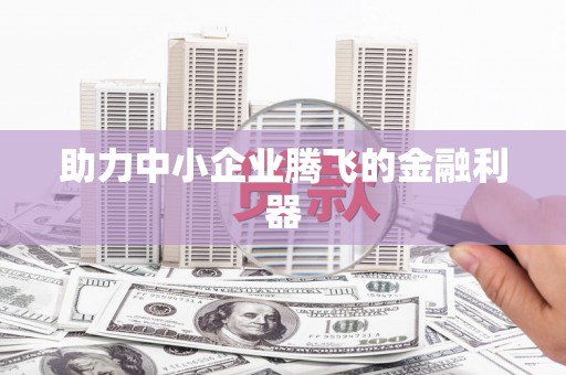 西海岸助力中小企业腾飞的金融利器