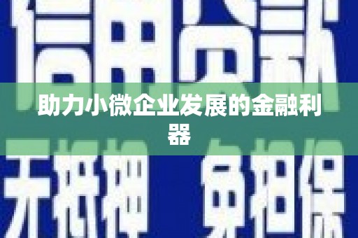 西海岸助力小微企业发展的金融利器